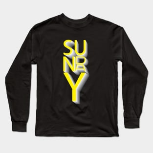 Sunday Vibes - Trendy Text Shirt Designs for Casual Days! Long Sleeve T-Shirt